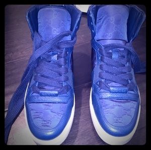 Gucci shoes - blue nylon size 9.5, like new